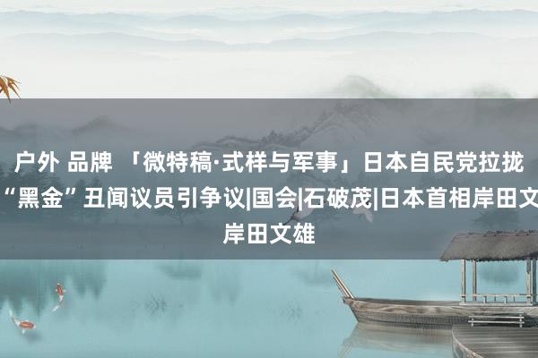 户外 品牌 「微特稿·式样与军事」日本自民党拉拢涉“黑金”丑闻议员引争议|国会|石破茂|日本首相岸田文雄